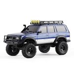 BEEZRC FMS 1/18 Scale RC Crawler FCX18 RTR Land Cruiser Toyota Licensed 4WD RC Rock Truck 2.4Ghz Hobby Grade RC Car Mini Remote Control Off Road Vehicle with 900mAh Battery FMS11831RTRBU (Blue)