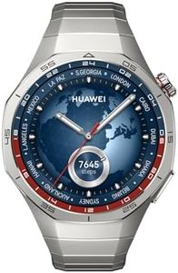 Huawei Watch GT5 Pro 46 mm Smartwatch, Sharp-Edged Design, upto14 Days Battery Life, Pro-Level Sports Watch, iOS & Android Compatible, (Titanium)