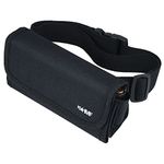 HMF 48811-02 Bag of Waiter, Waiter Wallet, incl. Euro Coin Sorter, Belt, Zipper, 20,5 x 6,5 x 10,0 cm, Black