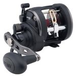 PENN Warfare™ Level Wind, Fishing Reel, Conventional Reels, Sea - Inshore/Nearshore Fishing, Saltwater Boat or Kayak Fishing,Unisex, Black/Red/Smoke, 15 | Right Hand