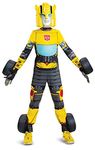 Disguise Hasbro Transformers Child Bumblebee Converting Costume, Size Large (10-12)