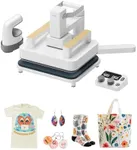 xTool Heat Press Machine 3-in-1 Kit, Smart Press & Mini Iron Press with Platform & Control Pod, 10-25KG High Pressure, Detachable Portable Heat Press Machine for T-Shirts Vinyl Sublimation Crafts