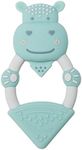 Cheeky Chompers Animal Teethers | Teething Rings with Integrated Gel Applicator | Soft Silicone Design | 100% BPA and Phthalate-Free | Chewy The Hippo