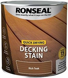 Ronseal Q/D DECKING STAIN RICH TEAK 2.5L,PAINT