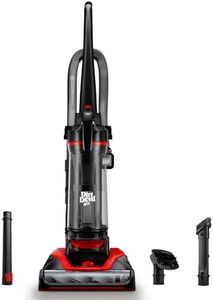 Dirt Devil Multi-Surface Extended Reach+ Bagless Upright Vacuum Cleaner Machine, for Carpet and Hard Floor, Height Adjustment, Powerful Suction with Versatile Tools, Lightweight, UD76300V, Red