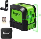 Huepar Professional Cross Laser Level Line with 360° Magnetic Pivoting Base, DIY Laser Level Self Leveling, Green Lines with 100Ft Visibility Horizontal and Vertical Line Level 9011G