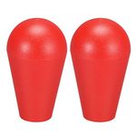 uxcell Ellipse Oval Joystick Head Rocker Ball Top Handle Arcade Game DIY Parts Replacement Red 2Pcs