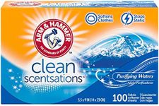 ARM & HAMMER Fabric Softener Sheets, 100 sheets, Purifying Waters