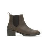 Hush Puppies Women's Hadley Chelsea Ankle Boot, Brown Leather, 9 M US