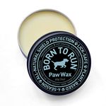 Born To Run Dogs Paw Protection for Winter - 4-Season Organic Plant-Based Lick-Safe Paw Balm - Non-Staining - Easier Than Boots - Paw Soother for Itchy or Dry Cracked Paws - 60 g