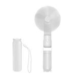 Jsdoin Hand Held Fan, USB Rechargeable Portable Handheld Fan with 3 Speeds Mini Pocket Fan Foldable Travel Fan with Power Bank Desktop Fans with Lanyard for Home Travel Office Outdoor(White)