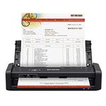 Epson Workforce ES-300WR Wireless Color Portable Duplex Document Scanner Accounting Edition for PC and Mac, Auto Document Feeder (ADF), black