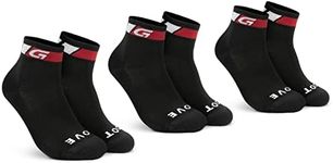 GripGrab Unisex's Classic Low Cut Short Summer Cycling Socks Single & Multi 3Pack Bicycle Road Mountain-Bike Indoor Spinning (Pack of 3), Black-3 Pairs, M (EU 41-44 // UK 7.5-10)