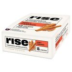 Rise Whey Protein Bars - Honey Cinnamon | Breakfast Bar & Protein Snack 18g Protein 4g Fiber Just 5 Whole Food Ingredients Gluten-Free Soy Free