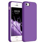 kwmobile Case Compatible with Apple iPhone SE (1.Gen 2016) / iPhone 5 / iPhone 5S Case - TPU Silicone Phone Cover with Soft Finish - Orchid Purple