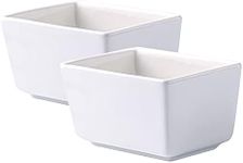 Sizikato 2pcs Pure White Porcelain 