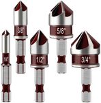 YUENTOEN 5 Pack Countersink Drill B