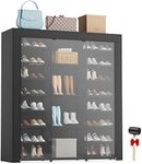 LVNIUS Large Tall Shoe Rack With Co