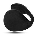 Winter Earmuff - Warm Ear Muffs Outdoor Around Foldable Adjustable Knited Unisex Ear Warmer Soft Ear Defender Winter (Black)(Size:L)