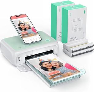 YOTON Photo Printer with 108 Sheets (6"x4") & 2 Ink Ribbon, Support AR Video Printing, WiFi Connection, Portable Photo Printer for iPhone/Android/Laptop