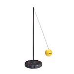 Tetherball Set with Fillable Base & Durable Ball â€“ Weather-Resistant Backyard Game for Kids & Adults â€“ Black/Yellow