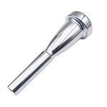 Missmore Silver Trumpet Mouthpiece 3C 5C 7C Size Instrument Accessory for Bach (5C)