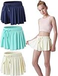 3 Pack Girls Flowy Shorts with Span