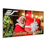 Elite Screens 150 inch CLR and ALR Projector Screen 16:9 4K, Standard Throw Projection, Edge Free Fixed Frame Grey Projector Screen for Indoor Movie Screen Home Theater - Aeon CineGrey 3D AR150DHD3