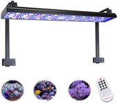 PopBloom S75 Aquarium LED Reef Light 90W, Dimmable Full Spectrum Marine LED Light for 80-110CM 30-40Inch Saltwater Coral Fish Tanks