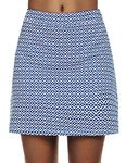 Ekouaer Active Skort Athletic Stretchy Printed Floral Skirts Tennis Running Golf Workout