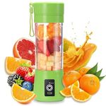 KICHLY Portable Blender, USB Rechargeable Mini Juicer Blender, Electric Juicer Bottle Blender Grinder Mixer, Personal Size Blender for Juices, Shakes and Smoothies, Fruit Juicer Machine