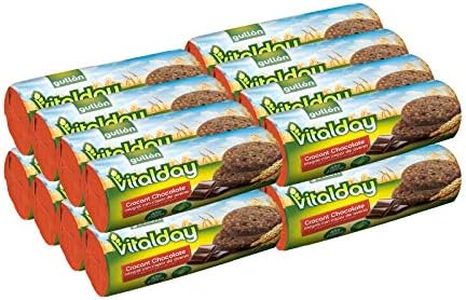 Gullón - Galletas crocant chocolate integral con avena Vitalday, 4.500 g, Pack de 16