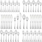 40 Piece Silverware Set Service for