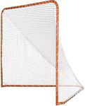 FLITURE Lacrosse Goal, 6x6 FT Foldable Lacrosse Goal, Portable Lacrosse Nets for Backyard, Orange Heavy-Duty Steel Frame with Lacrosse Training Net