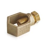 Copper Ground Rod Clamp, Great for 1/2”- 5/8’’ Grounding Rods (25, CP58 (1/2''-5/8''))