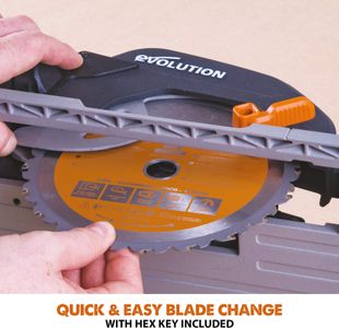 Evolution R185CCS Circular Saw – 185mm, TCT Blade, 64mm Depth, 230V