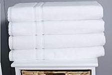 A & B TRADERS White Bath Towels Sets 70 x 135 cm Large Size Packs 100% Pure Cotton 600 GSM (4)