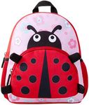 mygreen Kids Backpack for School Girls Toddlers Girls 2-4 Cute Lightweight Bookbag Preschool Kindergarten Primary Daycare School Travel Gifts Bags Pink Ladybug