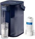 Waterdrop Electric Water Filter Pitcher, Dispenser, 200-Gallon Countertop Water Purifier, NSF/ANSI 401&53&42&372, Reduce PFAS, Lead, Chlorine, 15-Cup, Blue, with 1 Filter, Does not Lower TDS