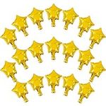 100 Pcs 5'' Gold star shaped Balloo