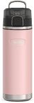 THERMOS ICON Series by Stainless Steel Water Bottle with Spout 24 Ounce, Sunset Pink