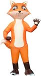 Inflatable Costume Adult Fox Costume Halloween Blow Up Fox Costumes Animals Suit for Men Women Cartoon Cosplay Party