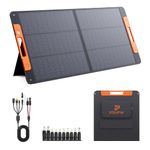 ZOUPW 110W N-Type 16BB Portable Solar Panel for Jackery Explorer 300/500/1000 &Anker Solix,18.6V Foldable Monocrystalline Solar Charger IP67 Waterproof Offgrid Power for Camping Caravan Battery Backup