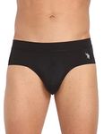 U.S. POLO ASSN. Mens Nylon Stretch Moisture Wicking AB001 Active Briefs - Pack of 1 (Black L)