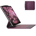 typecase Keyboard Case for 2024 iPad Air 13 and iPad Pro 12.9 (6th, 5th, 4th, 3rd Gen),Magic Keyboard for iPad Pro 12.9, Magnetic Keyboard Case with Multi-Touch Trackpad, 11 Colors Backlight,Raspberry