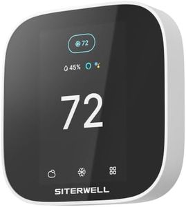 Siterwell Smart Thermostat WiFi Programmable Thermostat for Home | Compatible with Alexa and Google Assistant,App & Voice‑Controlled Touch‑Screen HVAC
