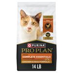 Purina Pro Plan Dry Cat Food, Complete Essentials Shredded Blend Chicken & Rice - 6.35 kg Bag (1 Pack)