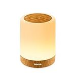 Auxmir LED Night Light for Kids Baby Bedside Lamp Touch Dimmable Tabletop RGB Colors Changing 5 Brightness Adjustable Rechargeable Portable Lamp for Bedroom Living Room Outdoor Camping