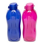 Tupperware Aquasafe Eco Plastic Bottle, 2L, Set Of 2, Purple, 2 Liter