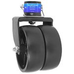 YEOPGYEON Trailer Jack Wheel with Pin - 6" Dual Wheel Jack Caster Wheel Capacity 2000lbs fits Any Jack Better Soft Ground Roll Trailer Parts (Black)